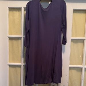 Time and Tru Purple Long Sleeve Dress